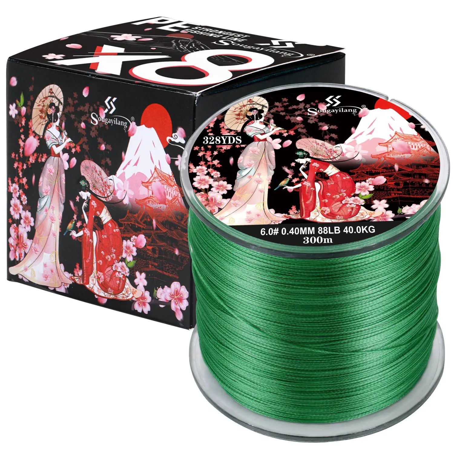 Sougayilang 8 Strands Braided Fishing Line 100M 300M Multifilament Carp Fishing Japanese Braided Wire Fishing Accessorie PE Line