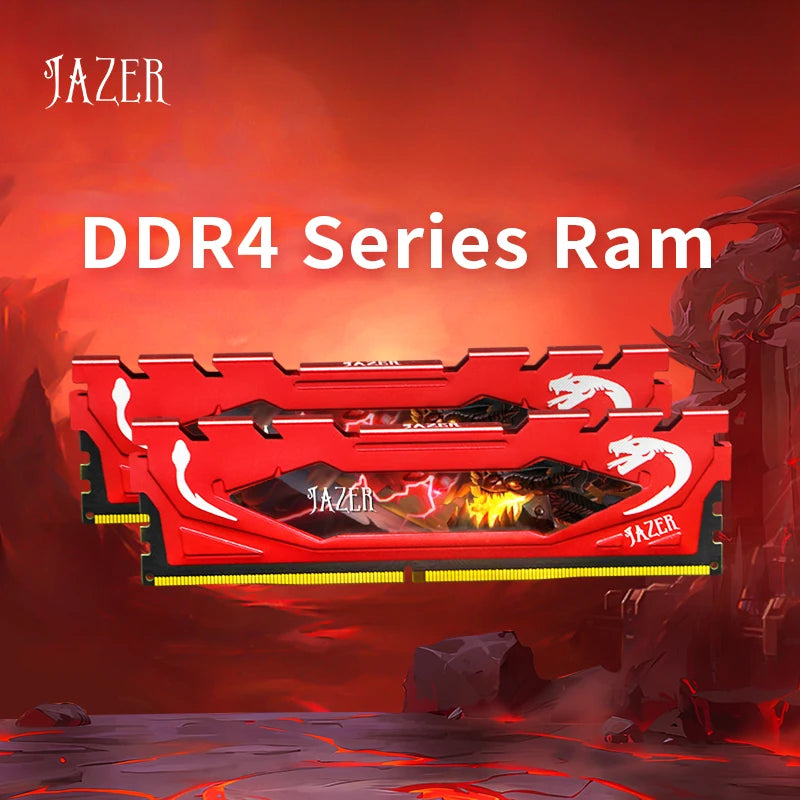 JAZER DDR4 Ram 16GB 8GB 32GB 3200MHz PC4 Desktop Gaming Memory Support Motherboard DDR4 Memory