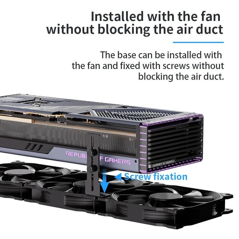 LDPCSJ VC-5 Graphics Card Holder Adjustable Jack GPU Video Card Bracket Prevent Sagging for ITX/ATX Desktop PC Case Accessory