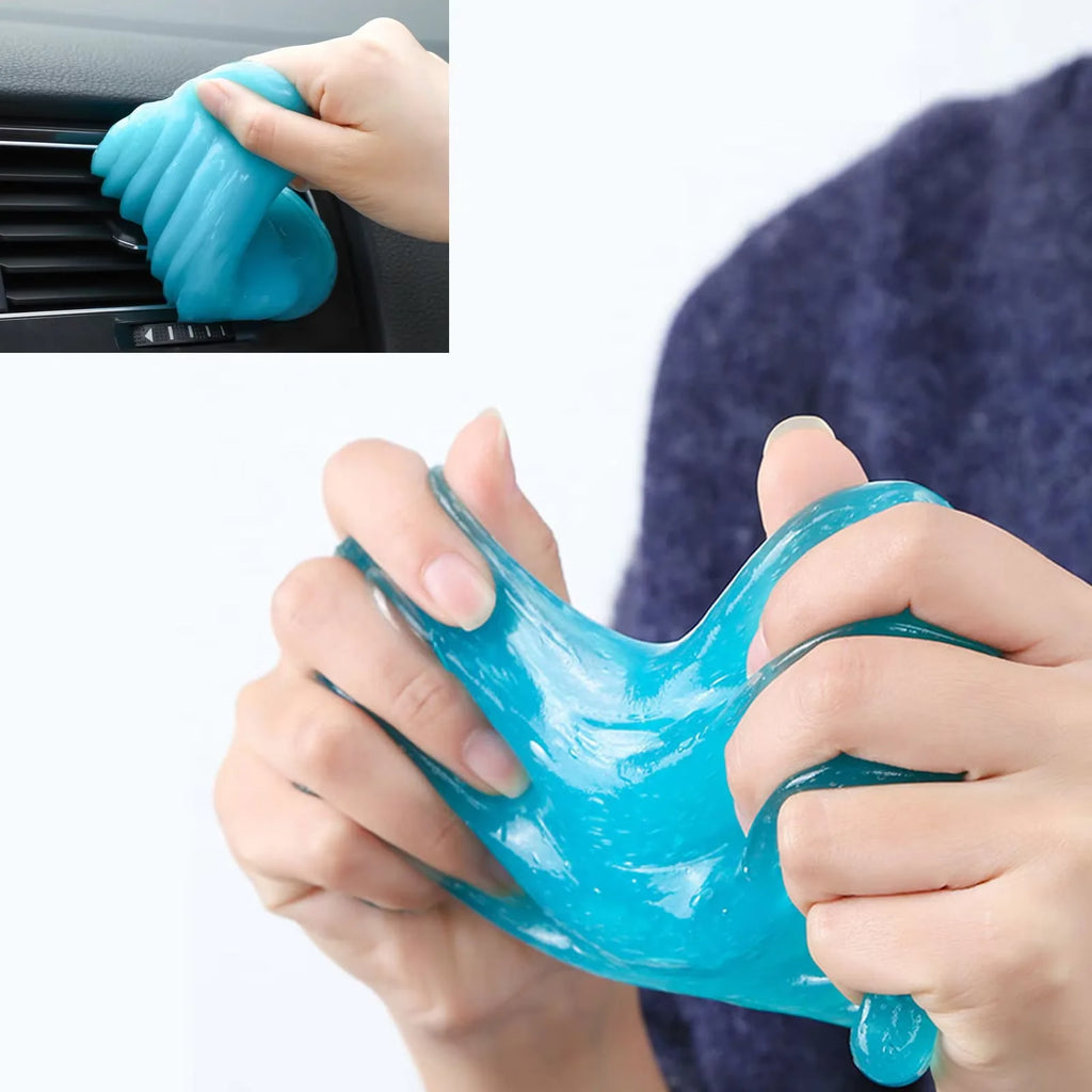 80ml Jelly Cleaning Gel for Car Air Vent & Keyboard Dust Removal, Soft High Adhesion Cleaning Mud for Auto Interior, Easy to Use