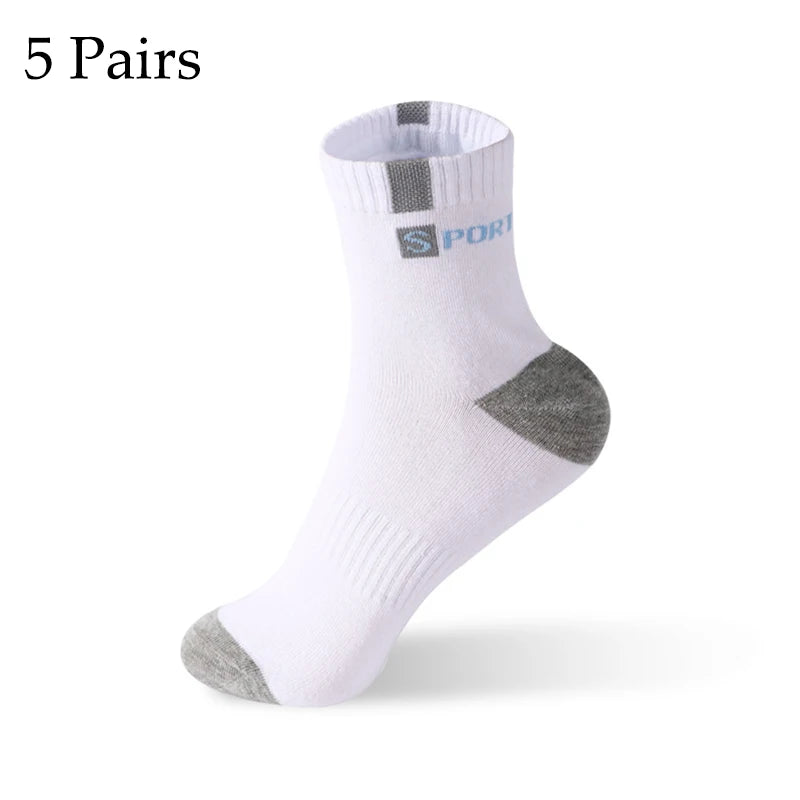 5/10 Pairs Men Bamboo Fiber Autumn Winter Men Socks Breathable Cotton Sports Sock Breathable Deodorant Business Socks Size 37-43