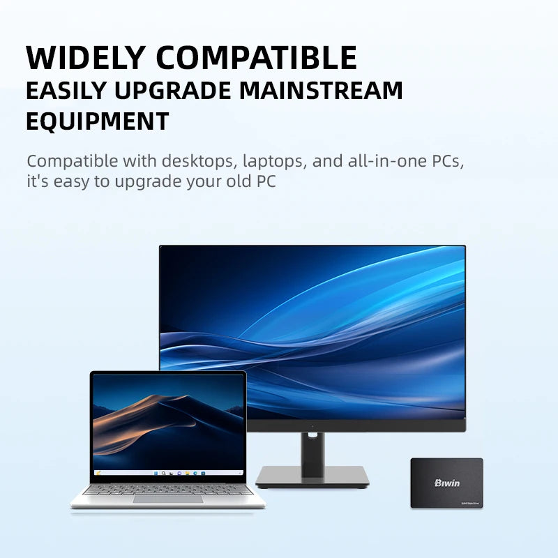 BIWIN SATA III SSD 2.5” Internal Solid State Drive 128GB 256GB 512GB 1TB 2TB UP to 550MB/s for Laptop Desktops