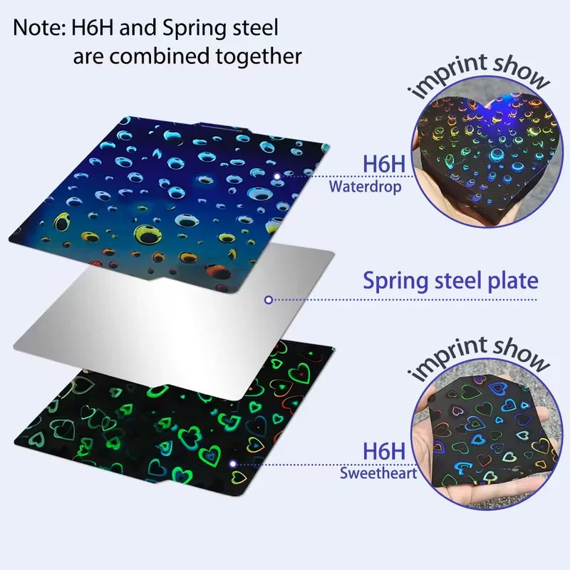 Bambu Lab Build Plate X1carbon PEI Plate smooth bamboo plate lab 257x257mm build plate A1 X1 For bambu lab P1S P1P smooth pei