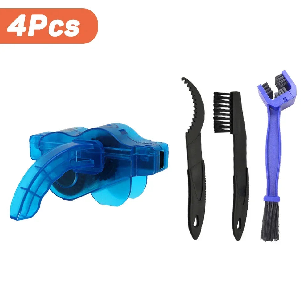 Bicycle Chain Cleaner Cycling Cleaning Kit Bike Wash Tool Set Bike Protection Oil Portable Outdoor Mountain Bicycle Repair Tools