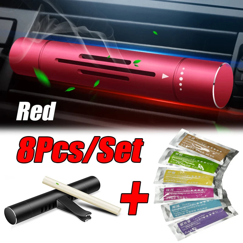 8Pc/Set Car Air Vent Perfume Car Air Freshener Flavoring Smell Aroma Car Perfumes Air Freshener Parfum Auto Interior Accessories