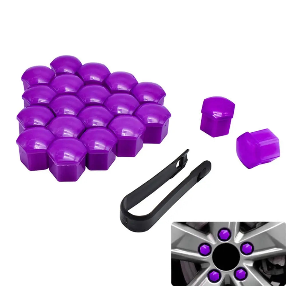 20PCS Universal Wheel Nut Covers 17/19/21mm - ust-proof wheel bolt caps for Car, SUV, Truck | Exterior Protection & Decoration