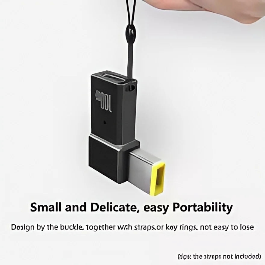 PD 100W USB-C to DC Adapter - Fast Charging Converter for Lenovo ThinkPad with Square Plug