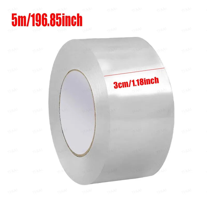 5M/10M Single Side Self-Adhesive Nano Tape Waterproof and Stain-Resistant Kitchen Bathroom Sink Caulk Strip Transparent Tape