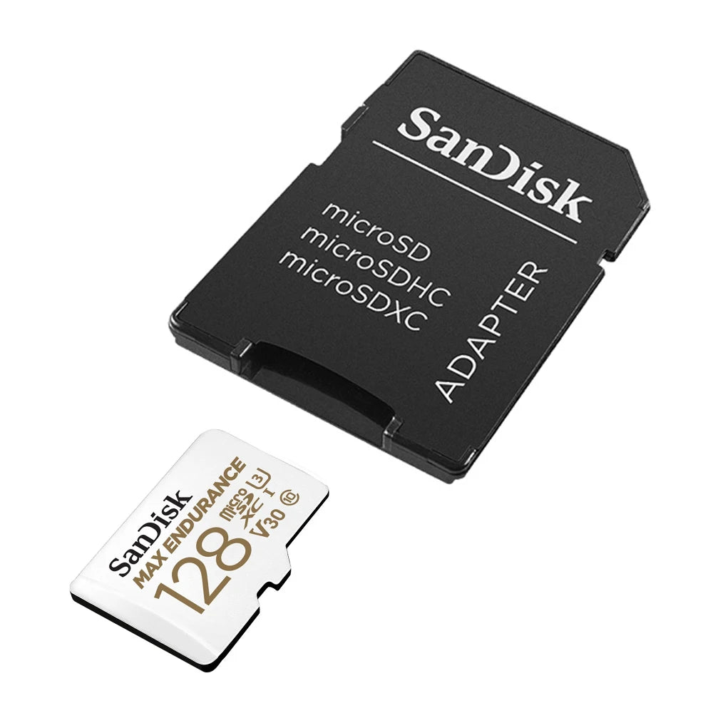 SanDisk MAX ENDURANCE Micro SD Card 32GB 64GB 128GB 256GB High-speed Reading and Writing Video Surveillance U3 V30 4K for Drones