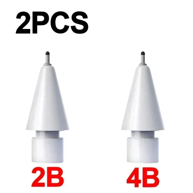 4X Replaceable Pencil Tips for Apple Pencil 1 2 Gen Soft Silicone Protective Cap Touch Screen Stylus Pen Nibs for IPencil 1 2