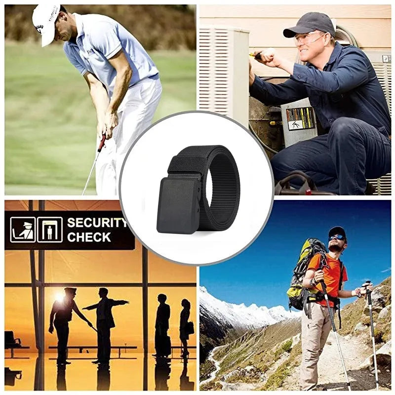 2PC Military Automatic Buckle Nylon Belt Outdoor Hunting Multifunctional Tactical Canvas Belt High Quality Men And WomenBelt