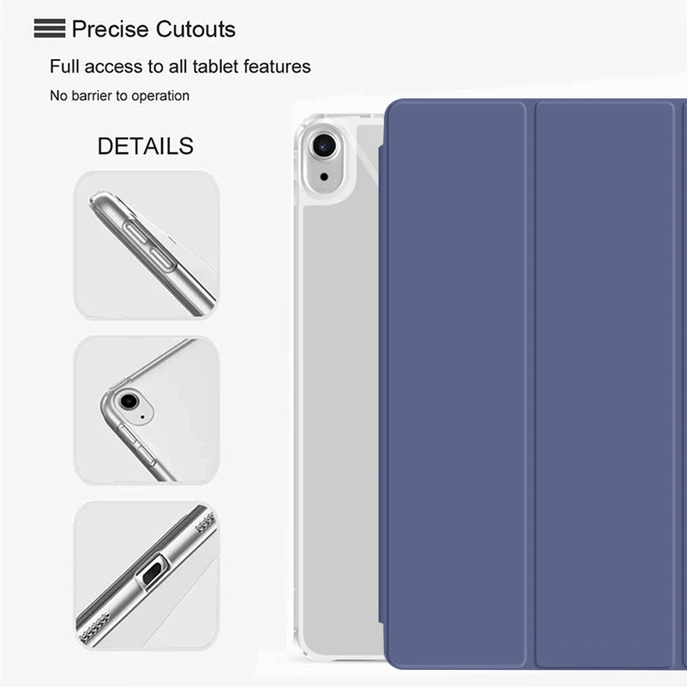 Tablet Case for iPad 5th 6th 7th 8th 10th Generation Leather Stand Cover Apple iPad 10.2 9.7 11.0 Funda Smart Protective Shell