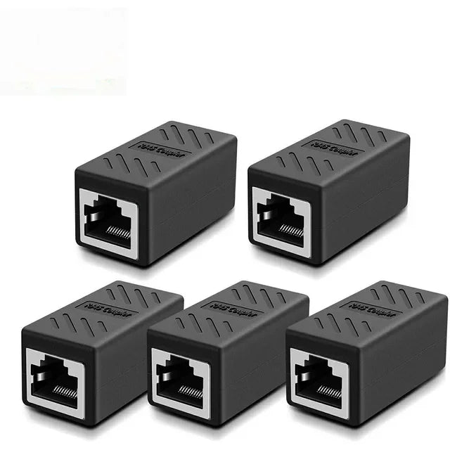 Ethernet Cable Extender,RJ45 cat 5 cat 6 cat6a  cat 7 cat 8 Coupler, Extender Connector - Ethernet Coupler Female to Female
