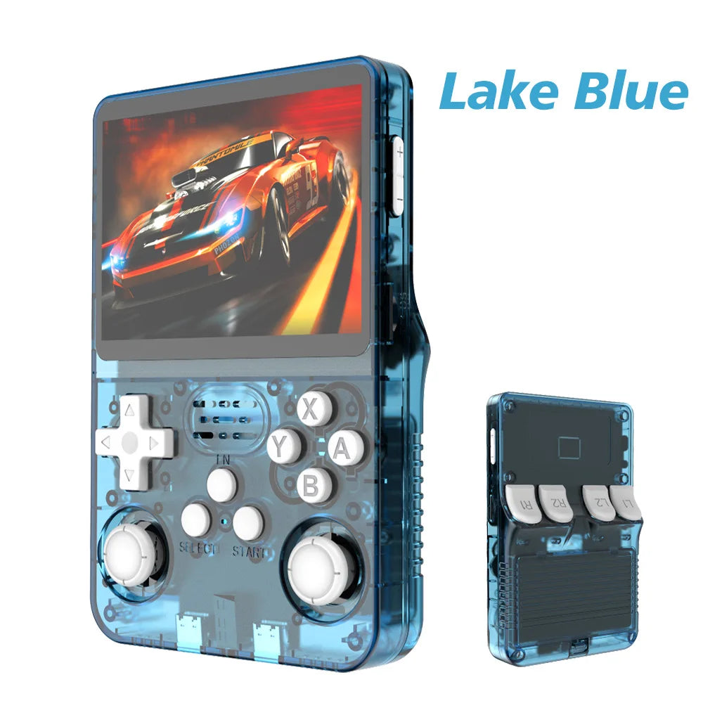 Open Source R36S Retro Handheld Video Game Console Linux System 3.5 Inch IPS Screen Portable Pocket Video Player 64GB Games