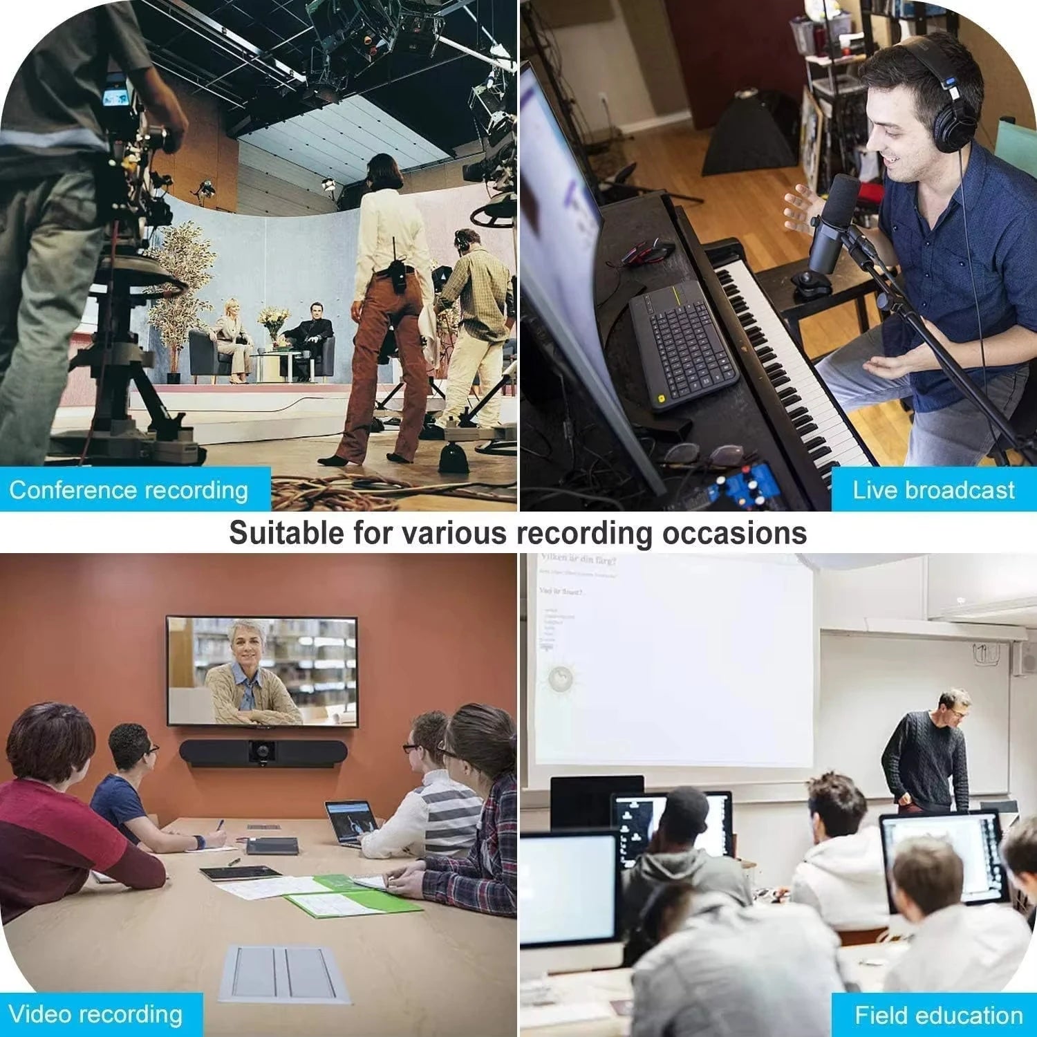 4K HDMI-Compatible Video Capture Card Streaming Board Capture USB 2.0 1080P Card Grabber Recorder Box for PS4 Game DVD Camera