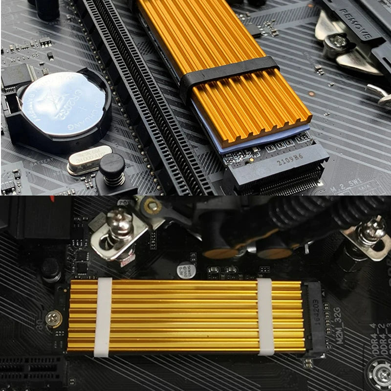 M.2 NVME NGFF 2280 SSD Cooler For PS5 PC Laptop M.2 NVME Heatsink Aluminum Solid State Hard Disk Radiator