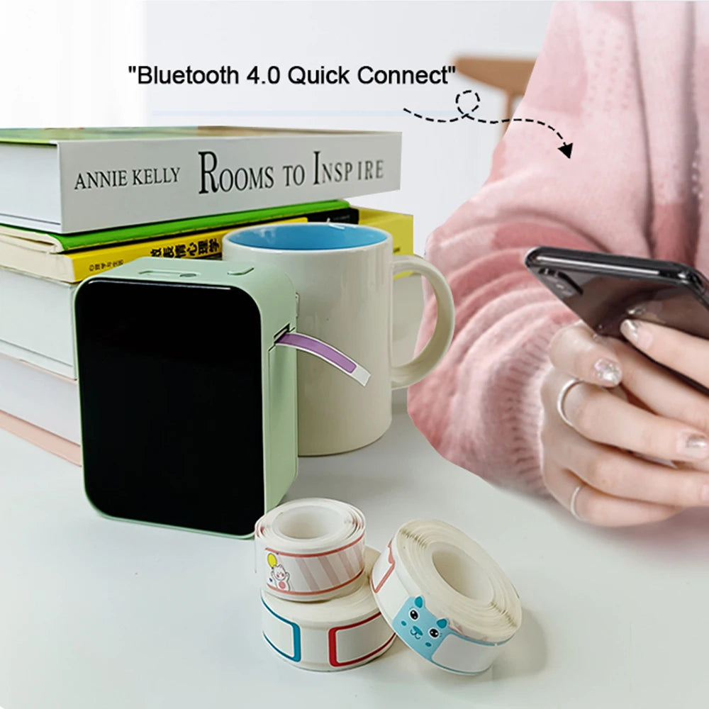 Marklife P15 Wireless Bluetooth Label Printer Portable Thermal Printer Similar as D11 D110 D101 Label Machine Mini Label Maker