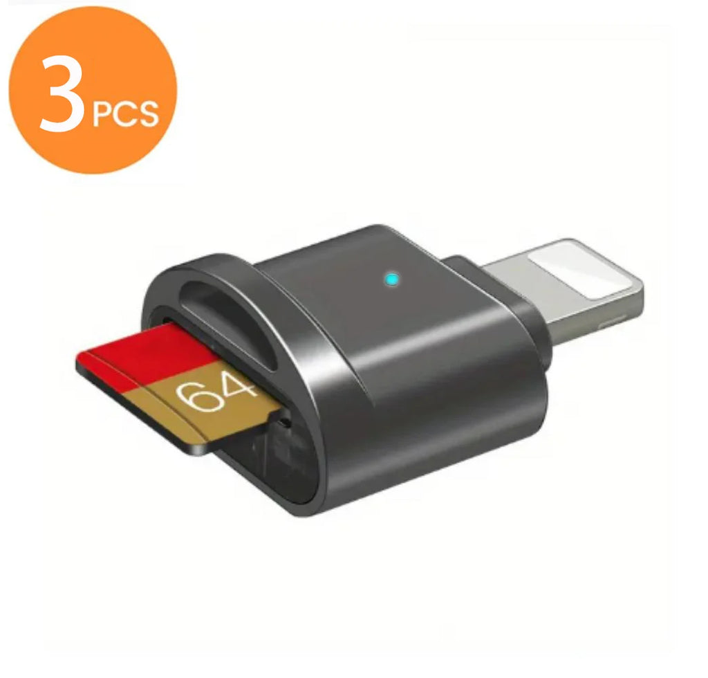 Lightning MINI SD TF Card Apple CardReader Suitable For iPhone iPadConnectionExternal ExpansionMemoryCard OTG StorageCardAdapter