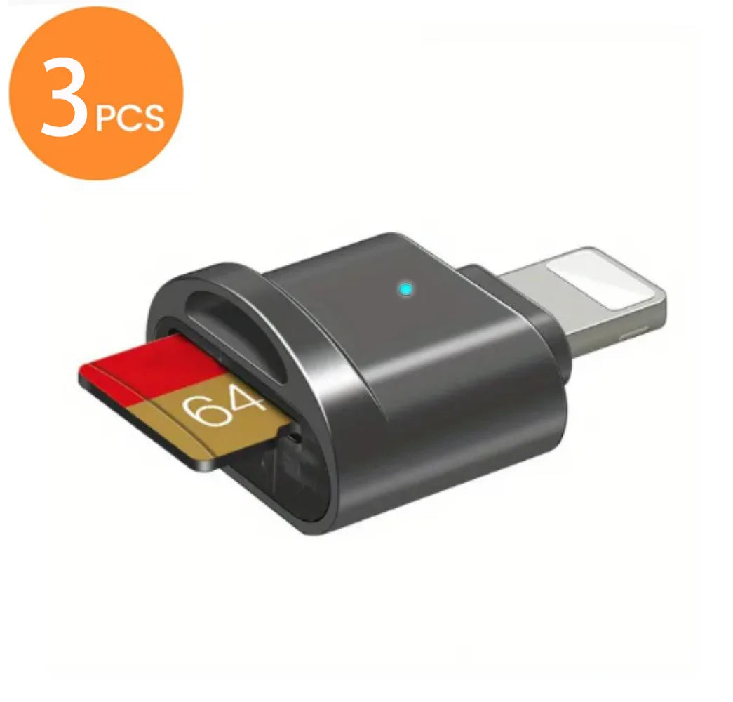 Lightning MINI SD TF Card Apple CardReader Suitable For iPhone iPadConnectionExternal ExpansionMemoryCard OTG StorageCardAdapter