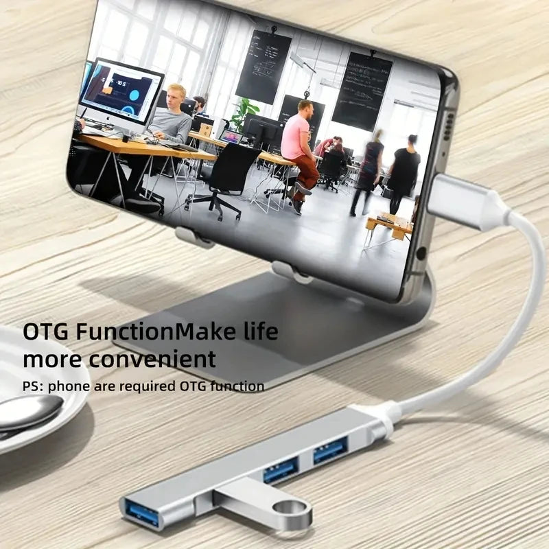 467 Mobile Phone Computer  One Drag Four Expanders High Speed Transmission USB Dock Multi Function Wire Divider