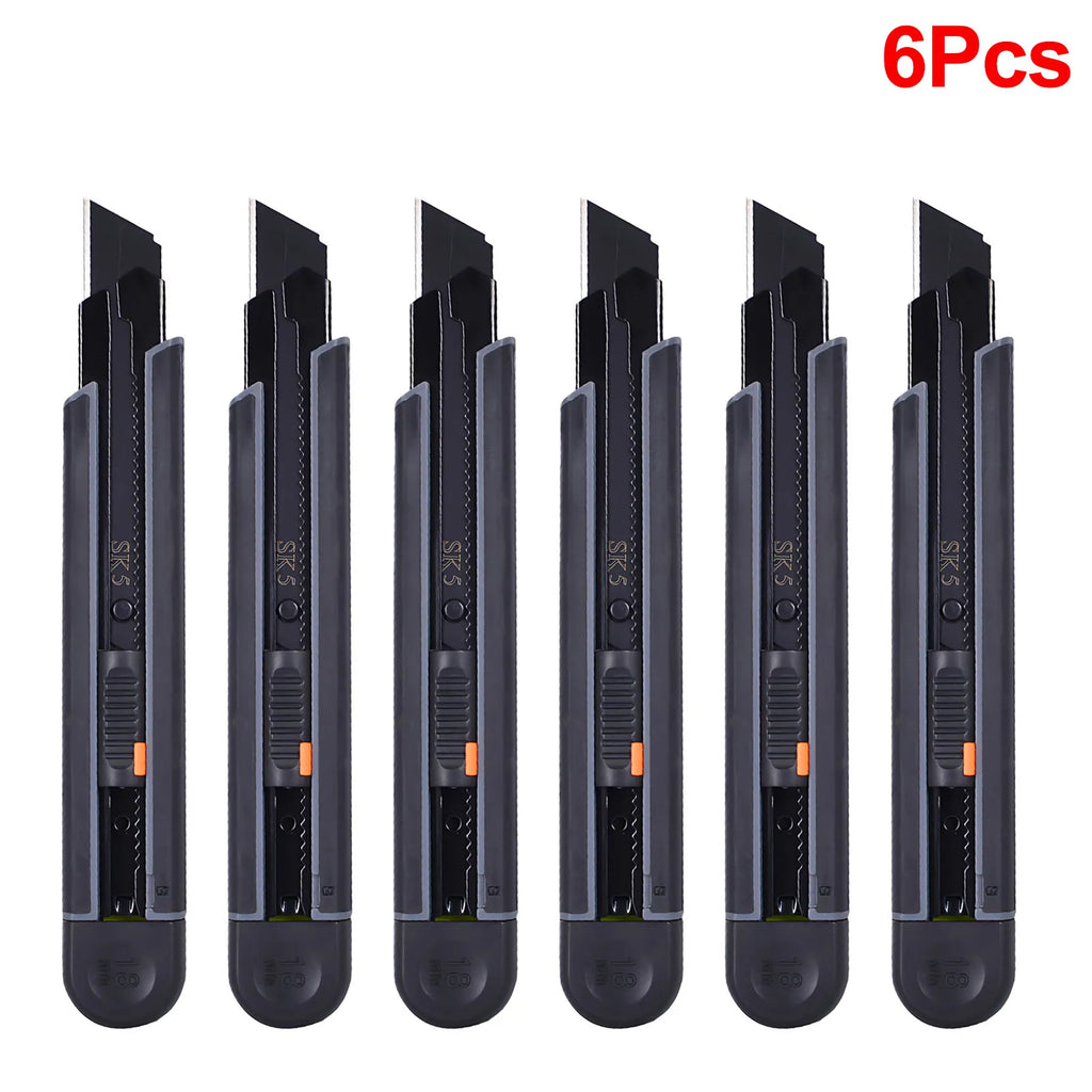 Mini Multifunction Utility Knife Carbon Steel Blade Safety Lock Stretch Pocket Professional Paper Cutter Household Manual Tool