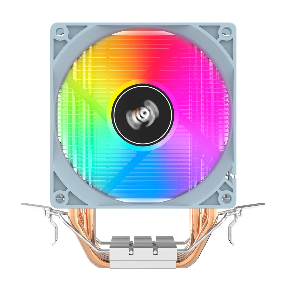 Aigo CPU Cooler 2 4 6 Heat Pipes PC Radiator Cooling 3PIN PWM Silent Rgb Fan For Intel  1700 1150 1155 1156 1366 AM2/AM3/AM4 AMD