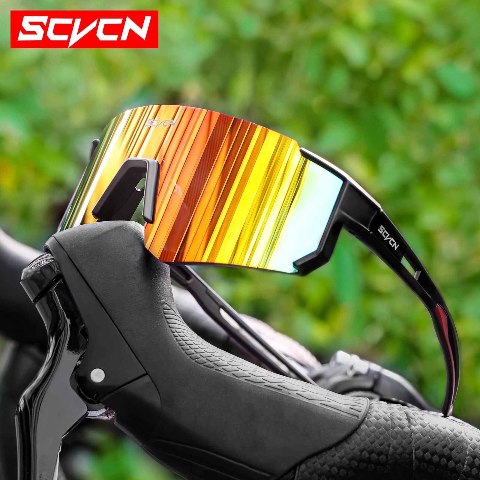 SCVCN new Outdoor Cycling Sunglasses Men MTB Bike Glasses  Sports Mountain Climbing fishing Women Bicycle Cycling UV400 Goggles