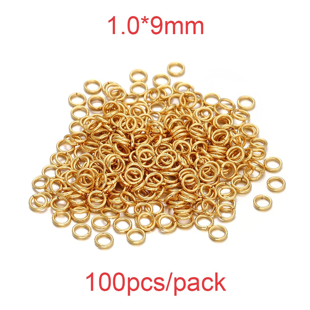 30-200Pcs 3-25mm Stainless Steel Split Ring Open Single Loops Jump Rings Connectors for DIY Jewelry Making Findings Accessories