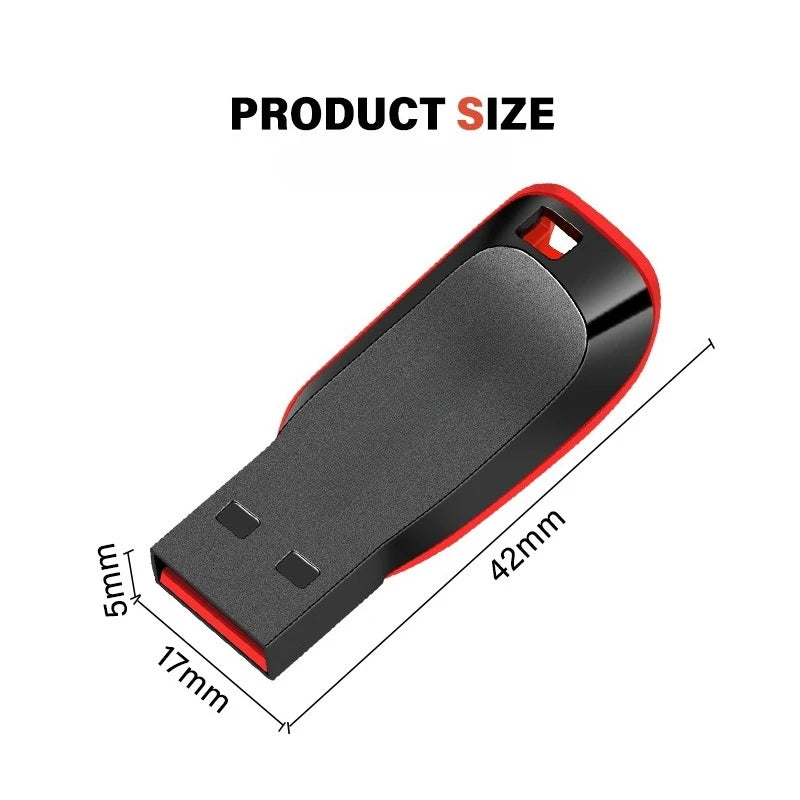 Creative Gift USB Flash Drive 128GB 64GB Plastic Memory Stick 32GB 16G Black Pen Drive 8G 4G Light USB Stick For TV Audio Laptop