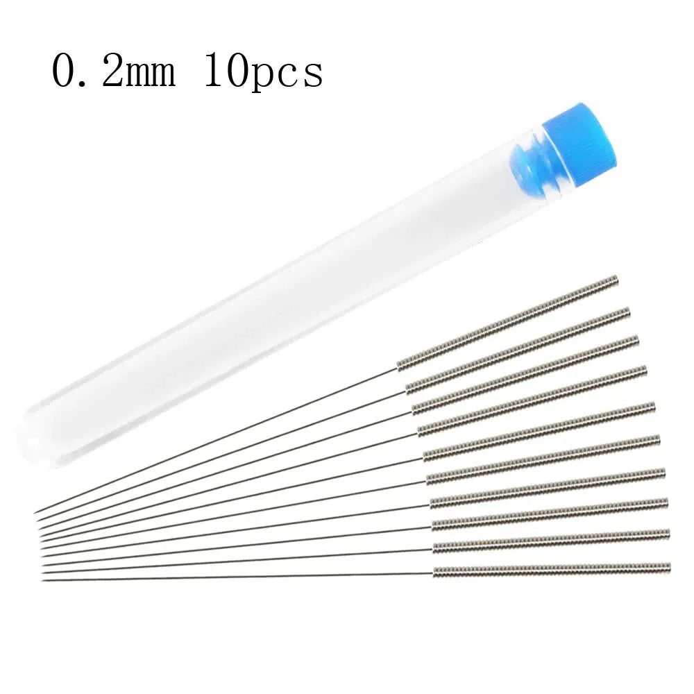 3D Printer Nozzle Cleaning Kit 0.2/0.3/0.4/0.5/0.6/0.8/1.0mm Stainless Steel Nozzle Cleaning Needles 3D Printer Nozzle Cleaner