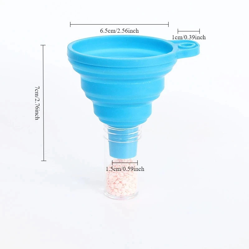 Car Engine Funnel Universal Silicone Liquid Funnel Washer Fluid Change Foldable Portable Auto Engine Oil Petrol Change Funnels