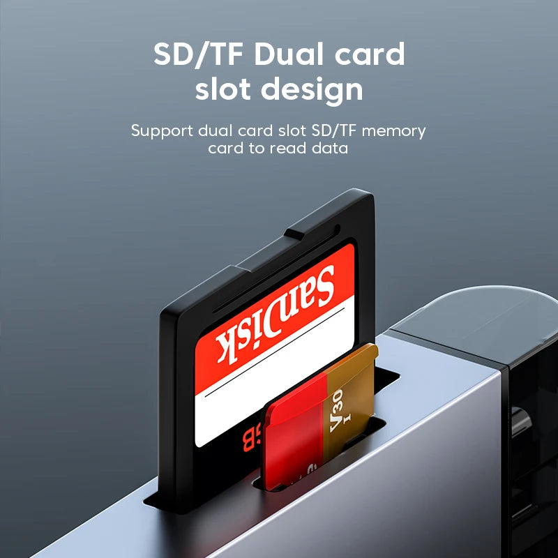 7 In 1 Multifunction Usb 3.0 Card Reader Micro TF SD Card Memory Reader USB Flash Drive Type C Card Adapter OTG