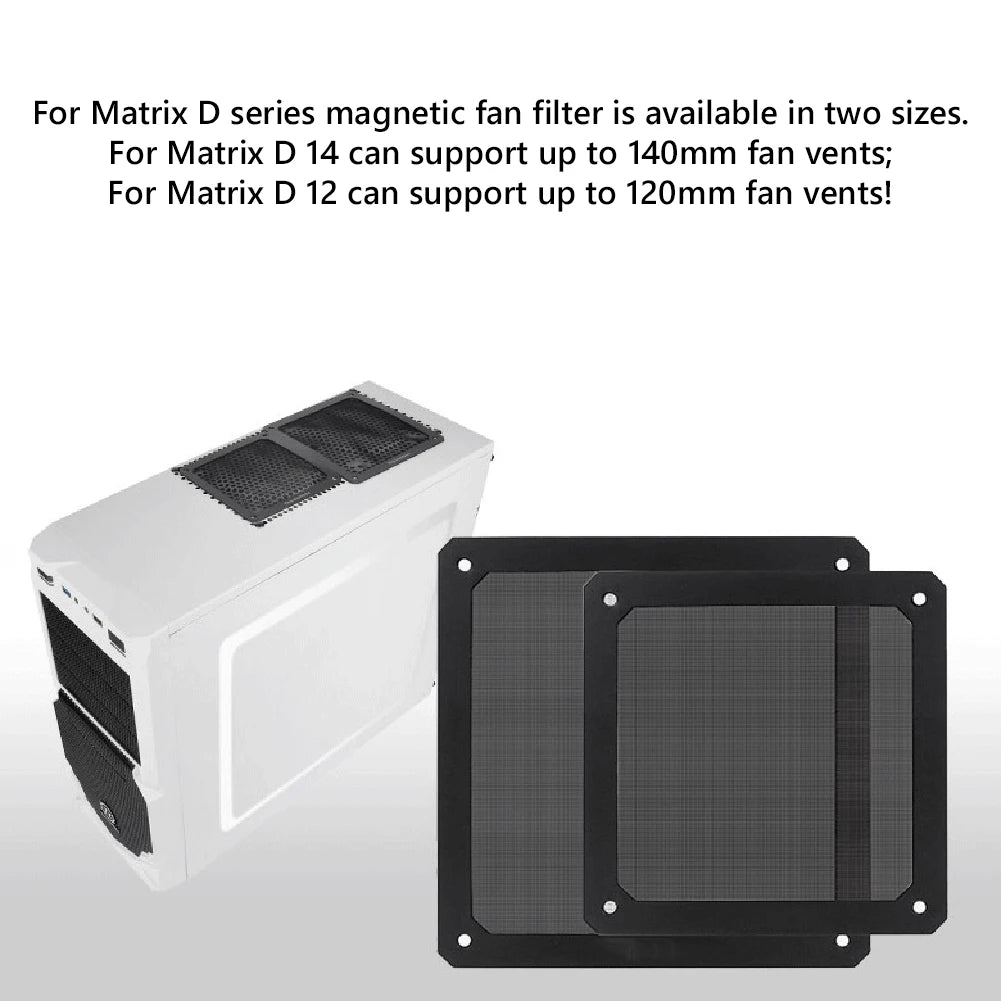 LDPCSJ 8cm 12cm 14cm PC Chassis Cooling Fan Dust Filter Magnet Dustproof Mesh Cover Computer Chassis Net Guard with Hole