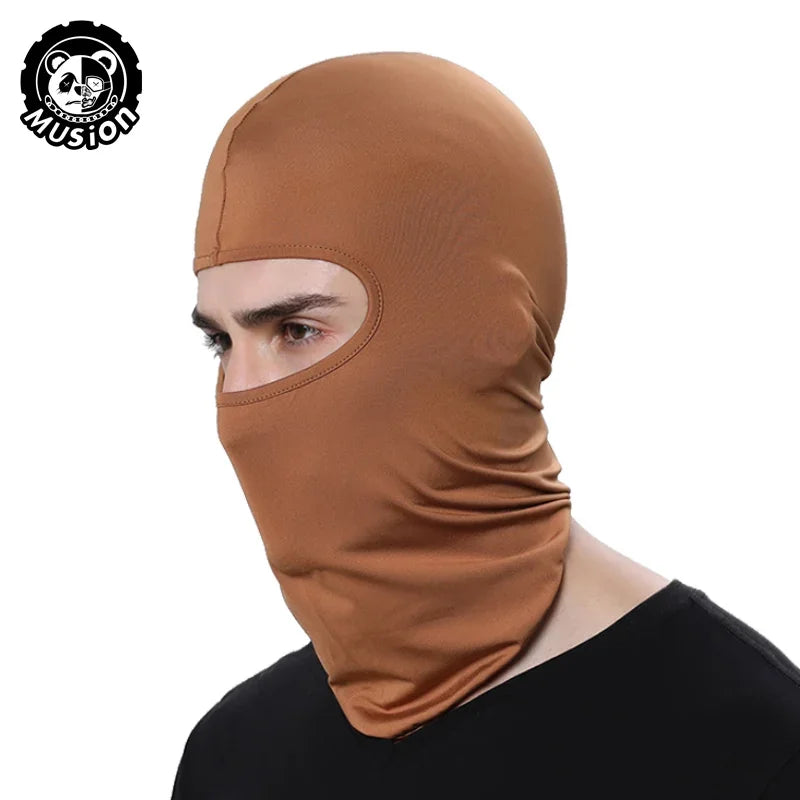 Motorcycle Balaclava Sun Protection Full Face Mask Breathable Mesh Airsoft Mask Balaclava Bicycle Cycling Head Cover Unde