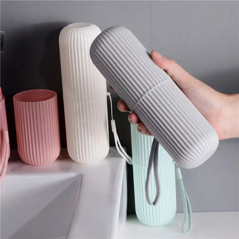 Portable Toothpaste Toothbrush Protect Holder Case Travel Camping Storage Box Organizer Travel Toiletries Storage Cup New Creat