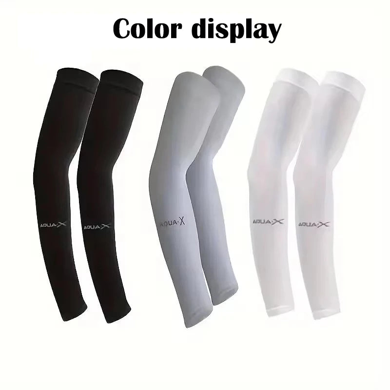 3 Pairs of Breathable Sun Protection Sleeves for Outdoor Sports Mosquito Proof Arm Covers for Driving UV Resistant Ice Sleeves