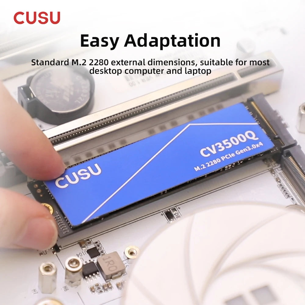 CUSU M.2 SSD 256GB 512GB 1TB 2TB PCIe3x4 Solid State Drive SSD NVME M2 2280 Internal Hard Disk HDD for Laptop Desktop