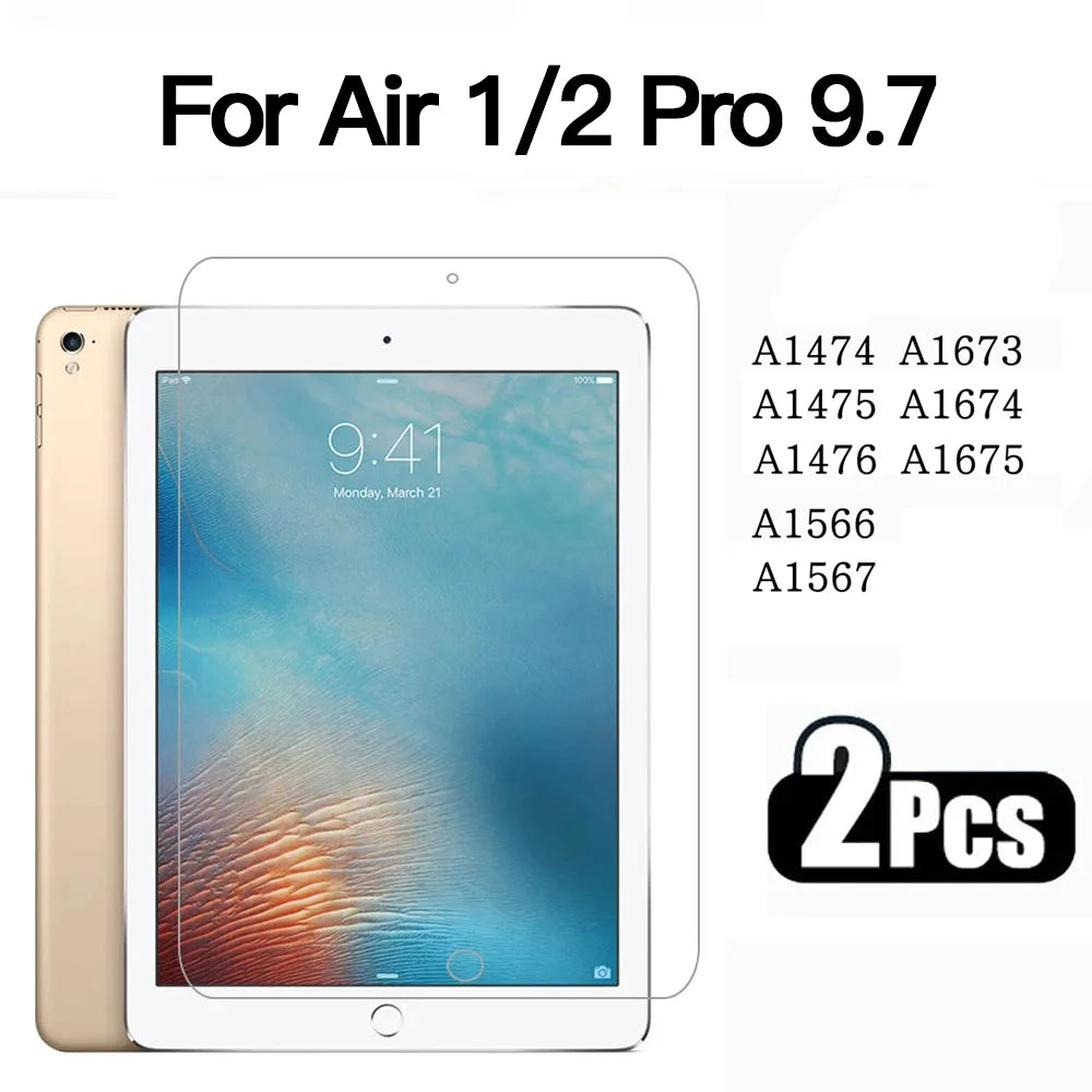 2pcs Tempered Glass Screen Protector for iPad Pro 12.9 11 air4 5 10.9 mini6 4 5 1 2 3 5th 6th 7th 8th 9th 10.2 10.5 9.7 2015