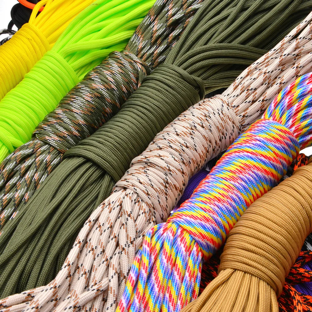 5m/20m/31m 4mm Thick Braided Paracord For Camping And Hiking, Handmade DIY Rope