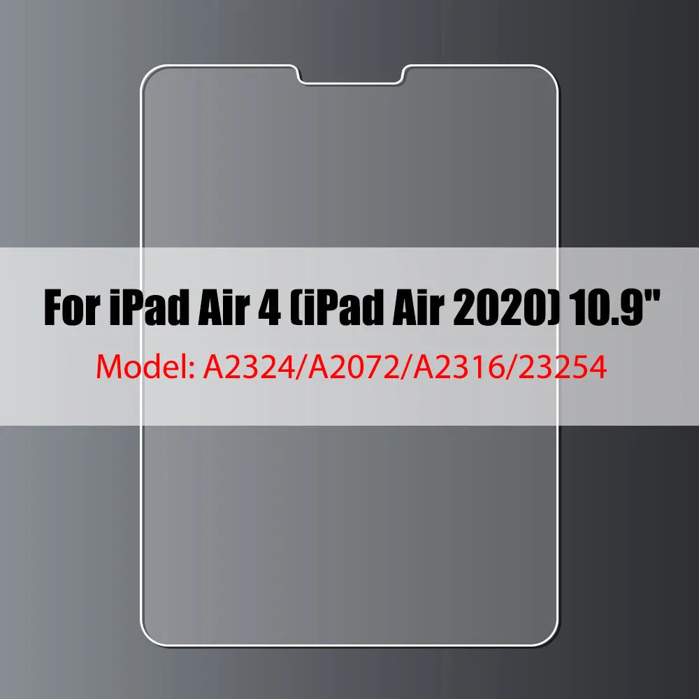 Tempered Glass Screen Protector For iPad 10.2 9.7 10. 5 10.9 Pro 11 New iPad 10 9 8 7 6 5 Air 4 3 2 Mini 2020 2021 2022