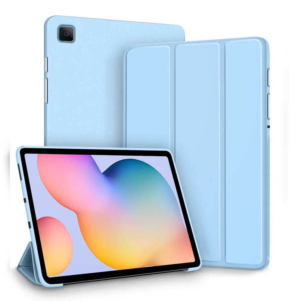 Case Fit Samsung Galaxy Tablet Case for S6 lite Tab A9 A8 A7 S7 S8 S9 and Plus FE Smart Auto Sleep Wake Function Silicone Cover