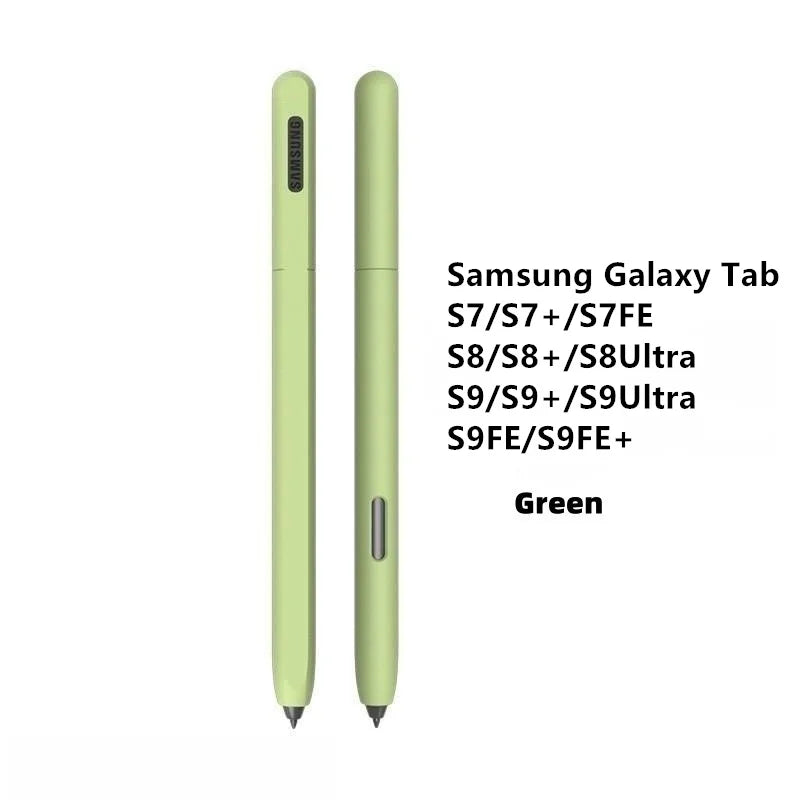 Silicone Pencil Case Tablet Touch Stylus Pen Cover Solid Color for Samsung Galaxy Tab S6 Lite S Pen S7 FE S8 Ultra S9 Plus