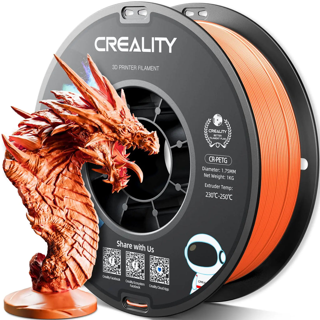 Creality Official PETG 3D Printer Filament 1.75mm 12 rolls Bundle  High Precision Strong Toughness Odorless Flow Moistureproof