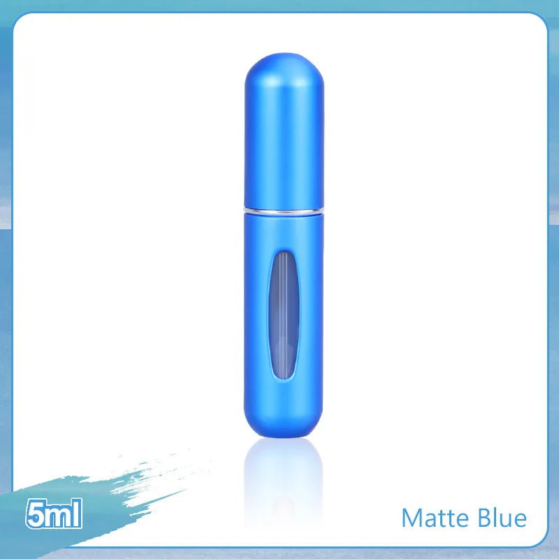 1/4Pcs 5ml Perfume Atomizer Portable Liquid Container for Cosmetics Traveling Mini Aluminum Spray Empty Refillable Bottle