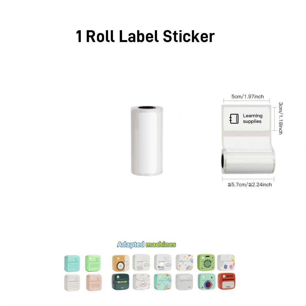 DOLEWA B3 Portable Mini Printers Wireless Bluetooth Inkless Sticker Maker Printer Tag Price Machine for Office School Kitchen