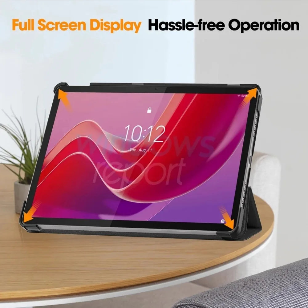 for Lenovo Xiaoxin Pad Pro 12.7 inch 2023 TB-370FU Tri-Folding Stand Smart Tablet Case For Lenovo Tab P12 Case 12 7 Cover funda
