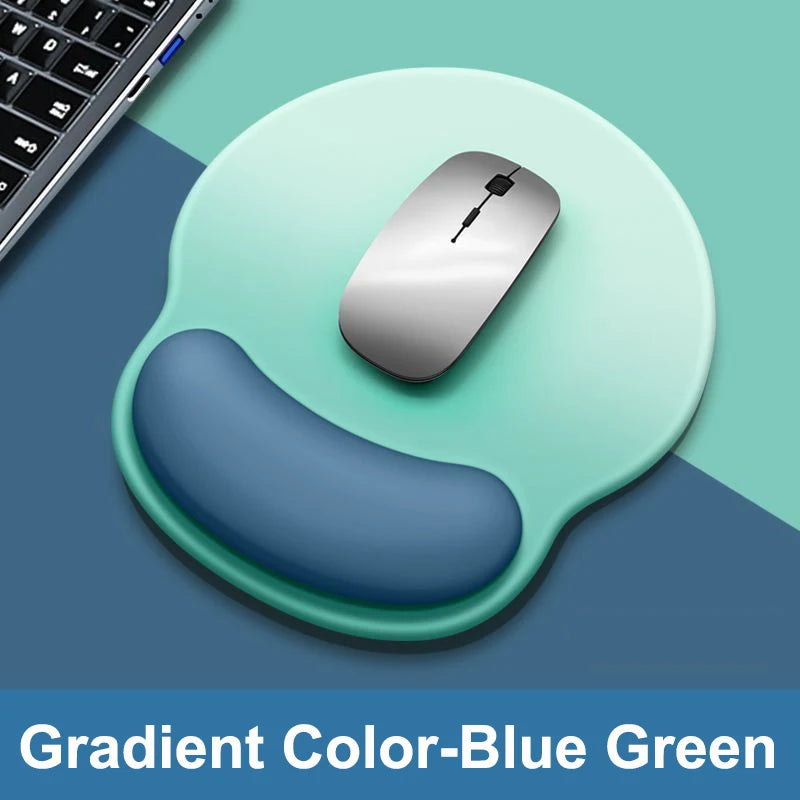 Gradient color mouse pad comfortable wrist rest non-slip mouse pad soft mouse pad wrist rest computer desktop silicone mouse pad