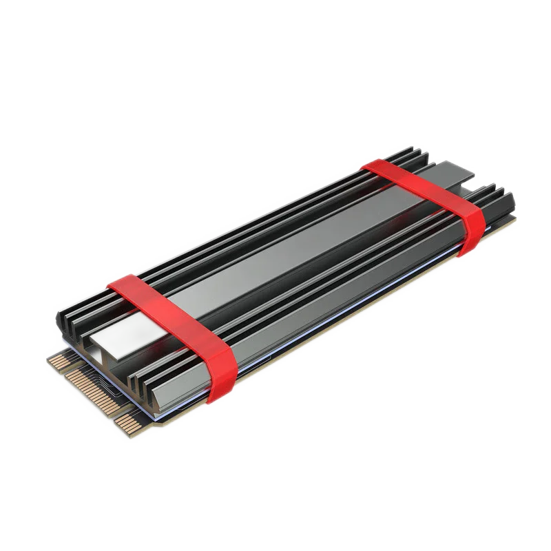 Coolcirc M.2 SSD solid state radiator All-aluminum Ultra-thin with heat pad Anodized Sandblasted For M.22280 hard disk
