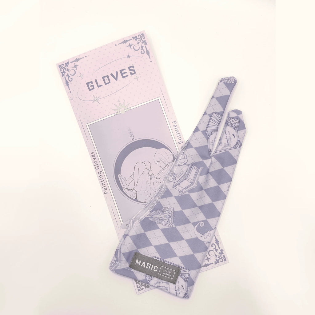 Cute Two-finger Glove for Ipad/Graphics Drawing Tablet HUION / WACOM/XP-PEN, Sweat-proof Glove for sketching Paiting Art Student