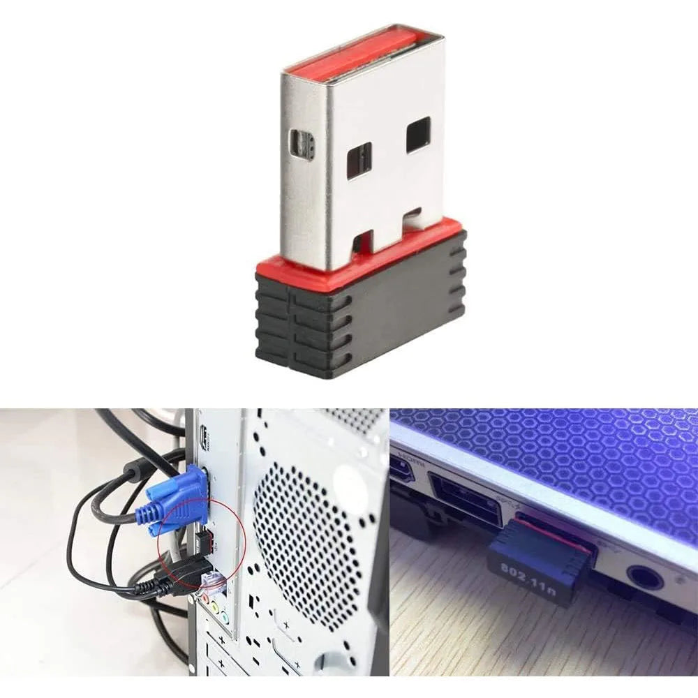 Mini Network Signal Reception Driverless Wi-Fi Adapter for PC Desktop 2.4G Network Card USB Plug and Play